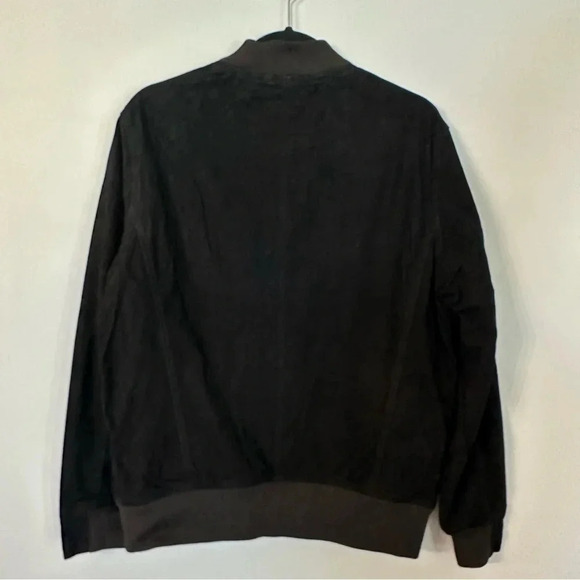 BlankNYC After Shocker Bomber Men’s Black Goat Skin Leather Jacket Size M NWT - Picture 10 of 10